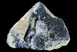 Dark Blue Fluorite on Quartz - Inner Mongolia #146901-2
